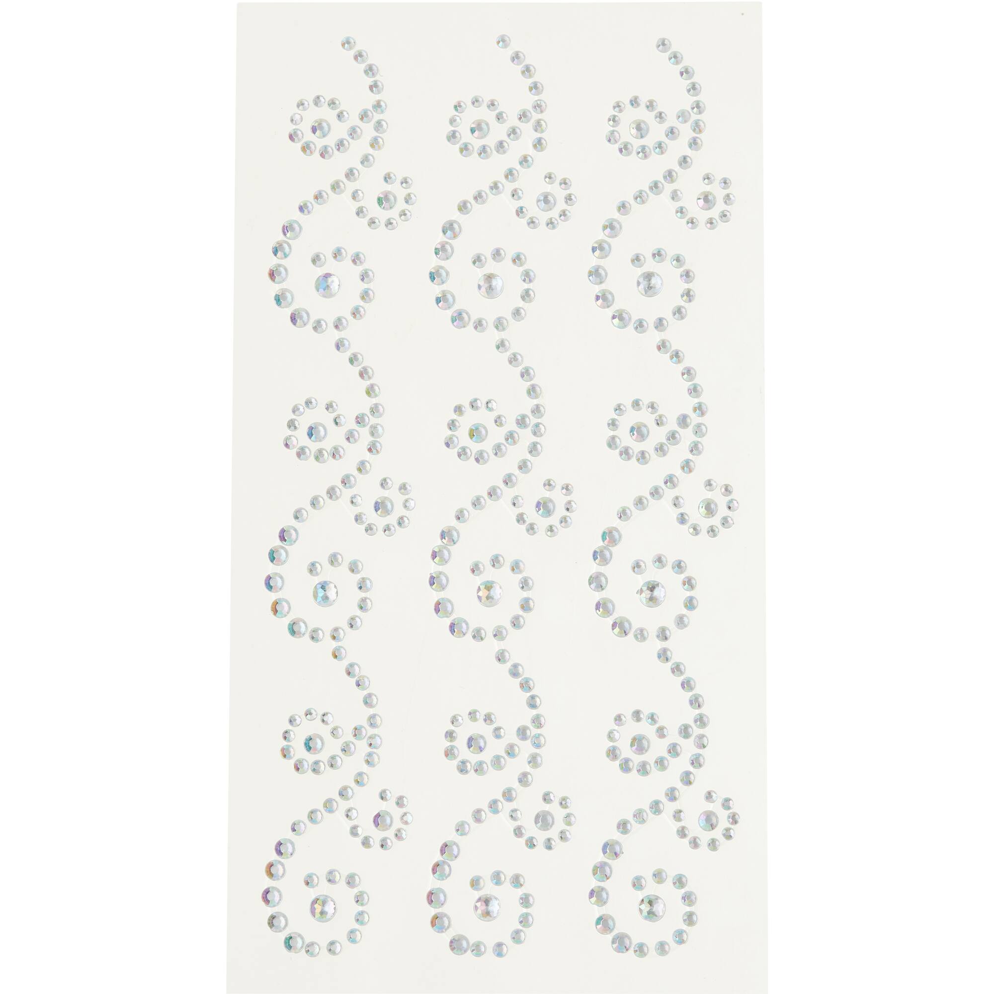 Clear Iridescent Flourishes Bling Stickers By Recollections™